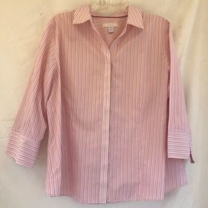 Chico’s Pink Stripped Blouse